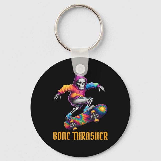 Thrasher Skeleton Halloween-Kostüm Schlüsselanhänger (Vorderseite)