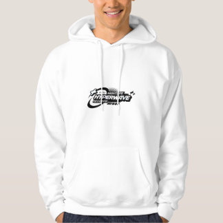 THRD Weißer Kapuzenpullover – Minimal Icon Hoodie