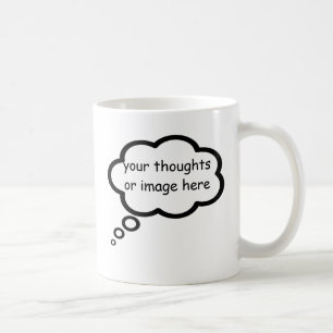 Thread-Cartoon-Ballon anpassen Tasse