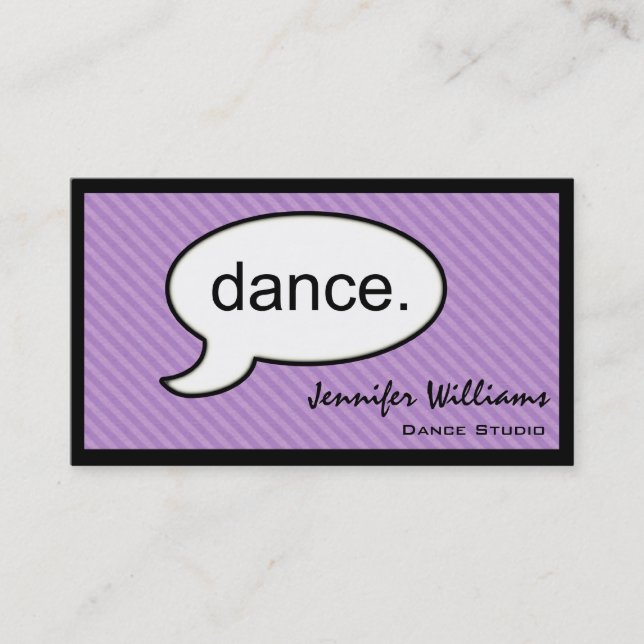 Thread Cloud Dance Dancer Business Card Visitenkarte (Vorderseite)