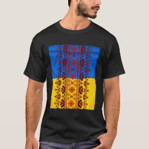 Thread Embroidery ukrainische Folk Ethnic Muster o T-Shirt