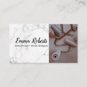 Thread Reels Seamstress Business Card Visitenkarte