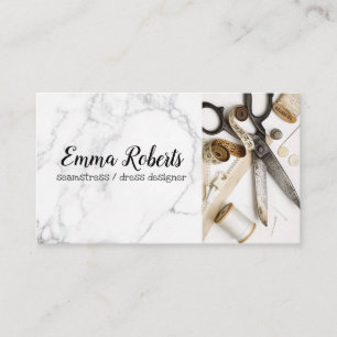 Thread Reels Seamstress Business Card Visitenkarte