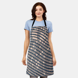 Threadbare Blue Netting-Schürze Schürze