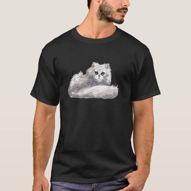 Threadless Aidadaism Perserkatze Auf Eigener Grafi T-Shirt (Vorderseite)