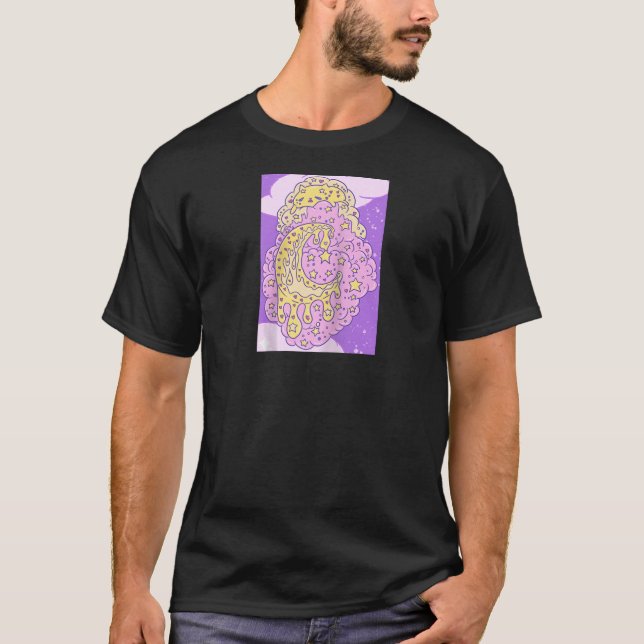 Threadless Aidadaism Vanillepudding-Katze Schmilzt T-Shirt (Vorderseite)