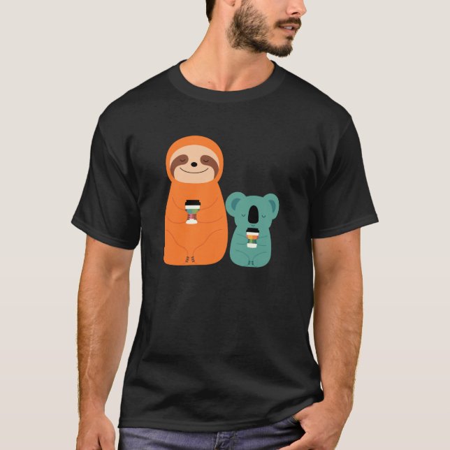 Threadless Andy Westface Coffee Buddy Grafik T-Shirt (Vorderseite)