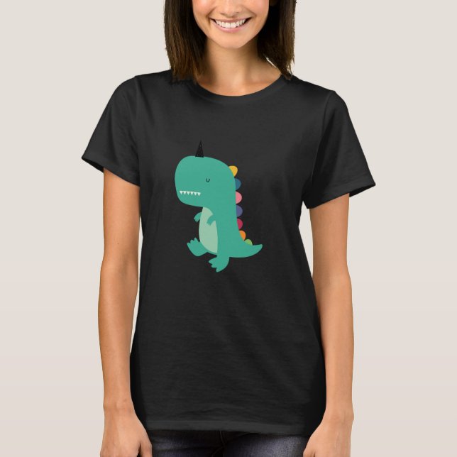 Threadless Andy Westface Dinocorn Grafik T-Shirt (Vorderseite)