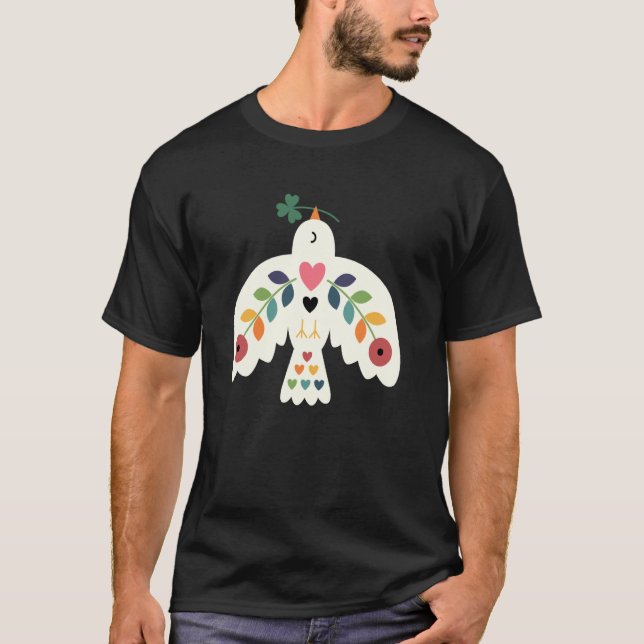 Threadless Andy Westface Glück Frieden Liebe Grafi T-Shirt (Vorderseite)