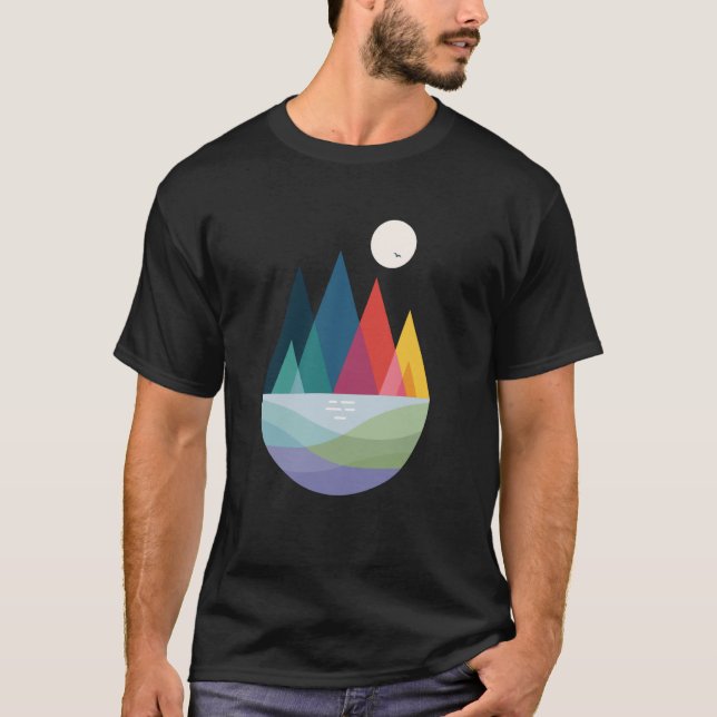 Threadless Andy Westface Irgendwo Grafik T-Shirt (Vorderseite)