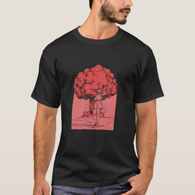Threadless Benk Atomic Selfie Grafik T-Shirt (Vorderseite)