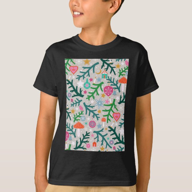 Threadless Carly Watts Weihnachtsbaum Ubles Graphi T-Shirt (Vorderseite)