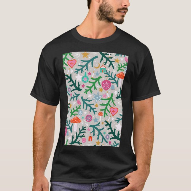 Threadless Carly Watts Weihnachtsbaum Ubles Graphi T-Shirt (Vorderseite)