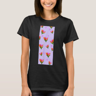Threadless Floresta-Mond-Blumen-Yoga-Matte Grafik  T-Shirt