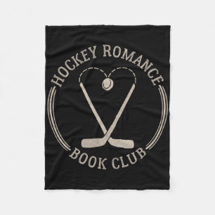 Threadless Grauer Himmel Chai Hockey Romance Buchc Fleecedecke