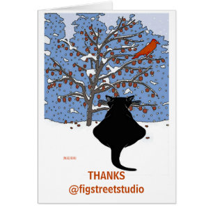 Threads mit schwarzer Katze, Text bearbeiten