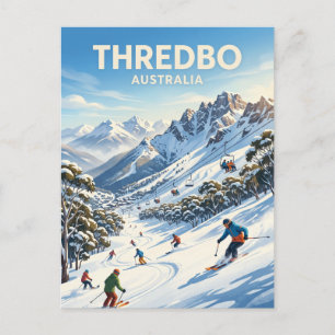 Thredbo Alpine Resort Australien Postkarte