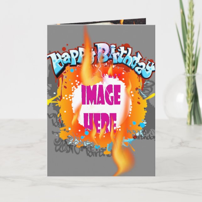 Three Alarm Birthday Karte (Vorderseite)