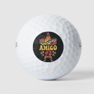 Three Amigos Mexiko Funny Matching Cinco De Mayo Golfball