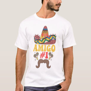 Three Amigos Mexiko Funny Matching Cinco De Mayo T-Shirt