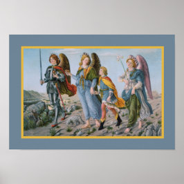 Three Archangels und Tobias (M 017) Poster
