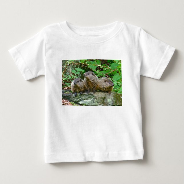 Three Baby Groundhogs T-shirt (Vorderseite)