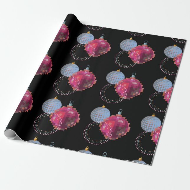 Three Ball Xmas Geschenkpapier (Ungerollt)