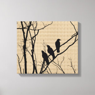 Three Birds on Canvas Leinwanddruck
