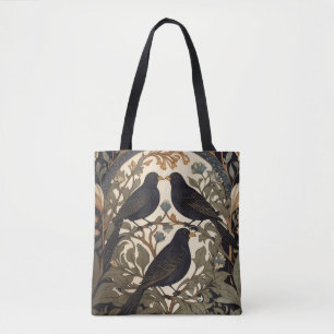 Three Black Birds William Morris Inspiriert