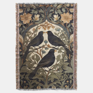 Three Black Birds William Morris Inspiriert Decke