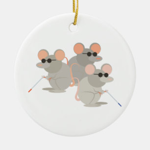 Three Blind Mice Keramik Ornament
