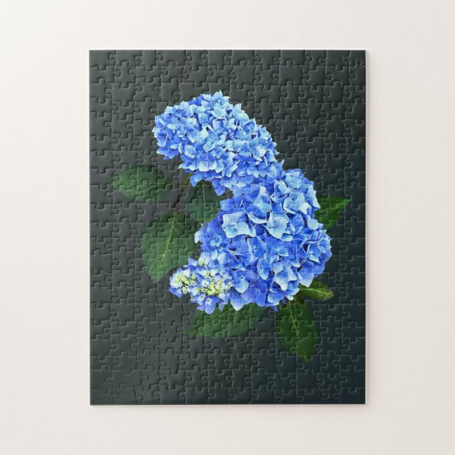 Three Blue Hydrangea Puzzle (Vertikal)