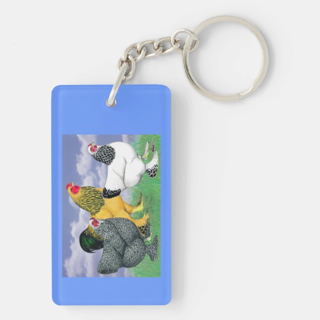 Three Brahmas Schlüsselanhänger (Rückseite)