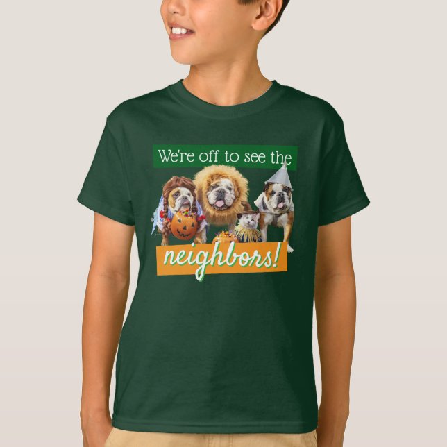 Three Bulldogs in Costumes T-Shirt (Vorderseite)