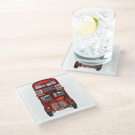 Three Buses Glasuntersetzer