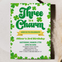 Three Charm St. Patrick's Day 3. Geburtstag Party