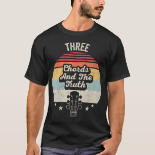 Three Chords And The Truth Retro-Musik T-Shirt