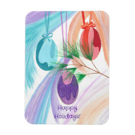 Three Christmas Balls Holiday flexible magnets Magnet