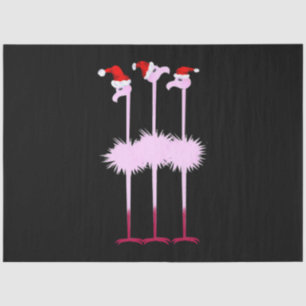 Three Christmas Flamingo Seidenpapier