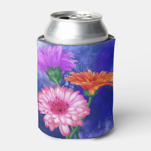 Three Color Gerberas Can Cooler Painting Dosenkühler