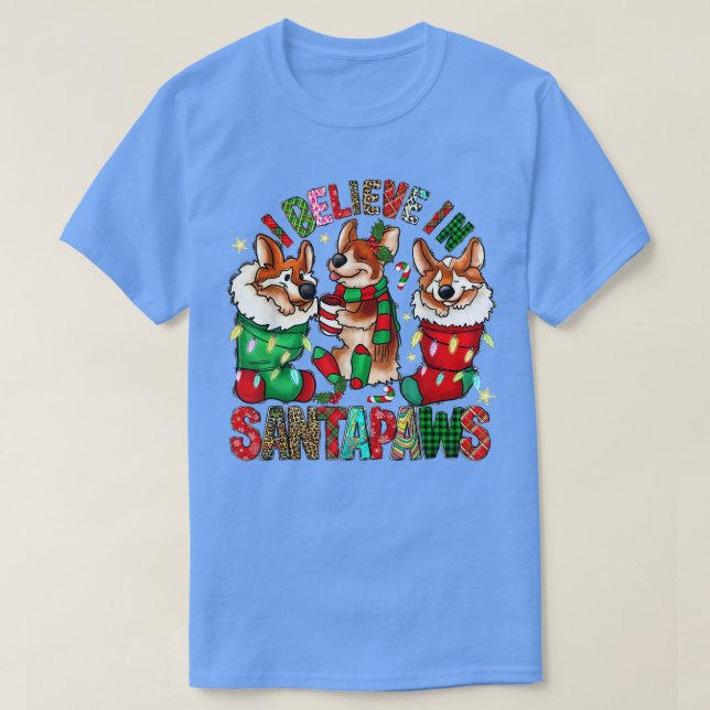 Three Corgi Sock Weihnachten Weihnachten Weihnacht T-Shirt (Design vorne)