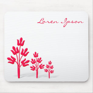 Three Crimson Trees Mousepad