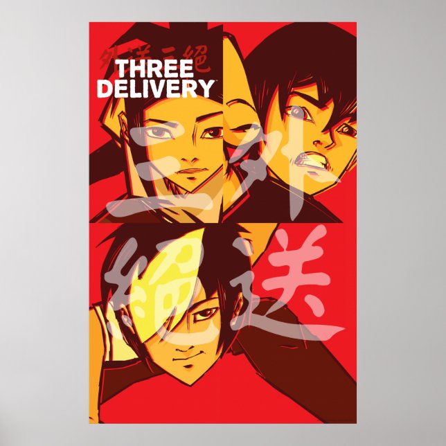 Three Delivery™ Group Poster (Vorne)