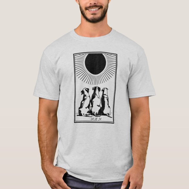 Three Dog "Night" Eclipse 2024 T-Shirt (Vorderseite)