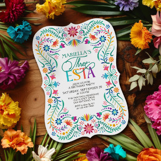 Three-esta Fiesta 3. Geburtstag Einladung