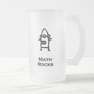 Three Eye Bot Math Rocks Mattglas Bierglas