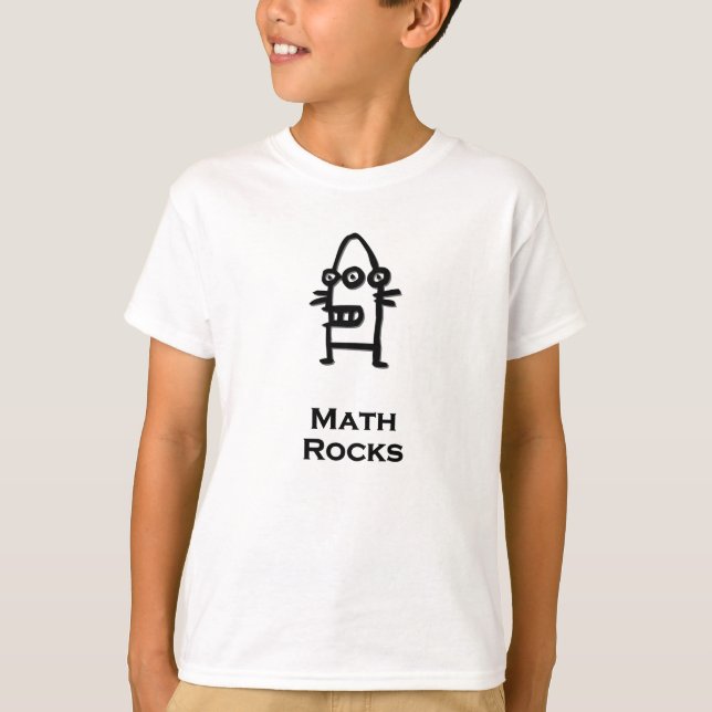 Three Eye Bot Math Rocks T-Shirt (Vorderseite)
