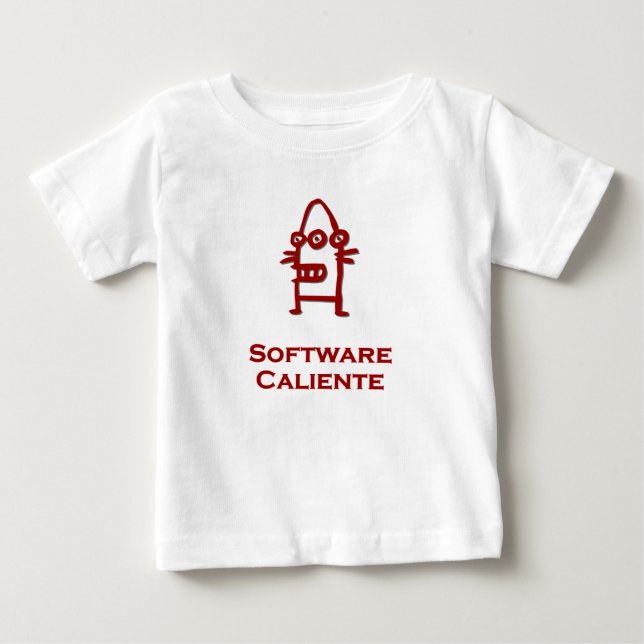 Three Eye Bot Software Caliente Baby T-shirt (Vorderseite)