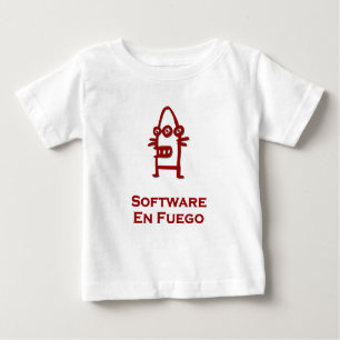 Three Eye Bot Software En Fuego Baby T-shirt