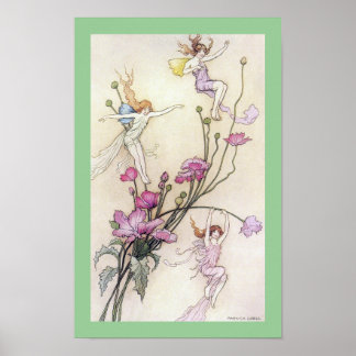 Three Fairies Mad mit Joy Poster